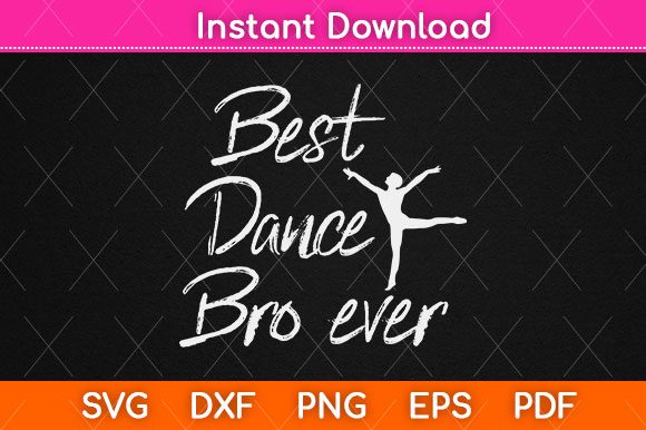 Best Dance Bro Ever: A Charming Embroidery Design