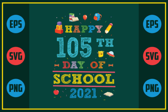 Celebrating 105 Days of School with Embroidery