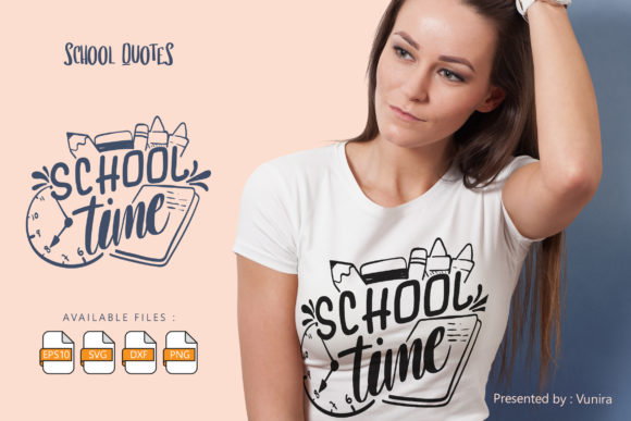 Exploring School Time: A Versatile Lettering Design