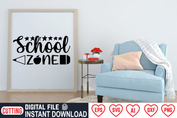 Exploring School Zone: A Versatile Embroidery Design